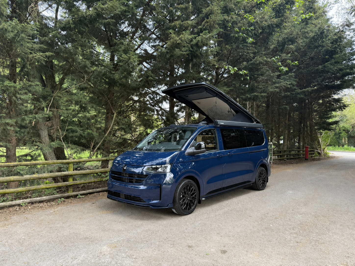 VW T7 - LWB 150ps DSG - 2-Seater Bed On Rails - Available Now!